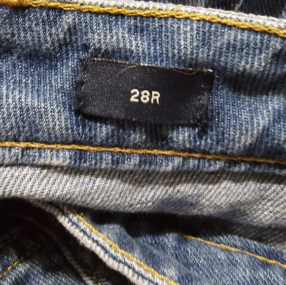 GAP Button Front Denim Mini Skirt, Medium Blue Wash, A-Line, Size 28, EUC! - Picture 5 of 8